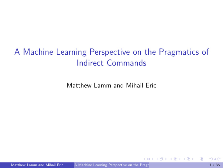 a machine learning perspective on the pragmatics of