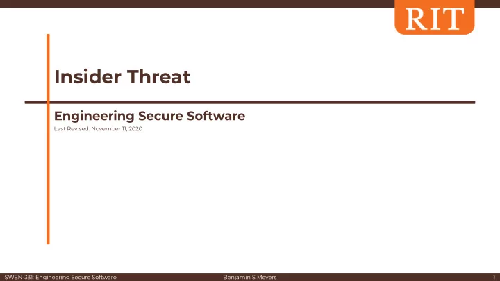 insider threat