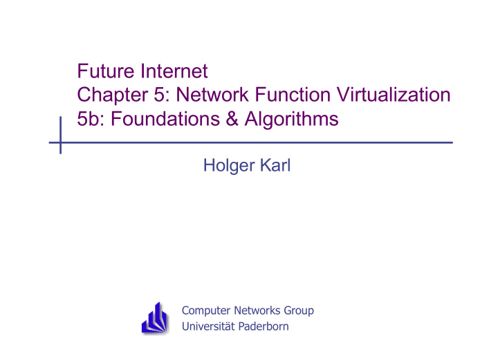 future internet chapter 5 network function virtualization