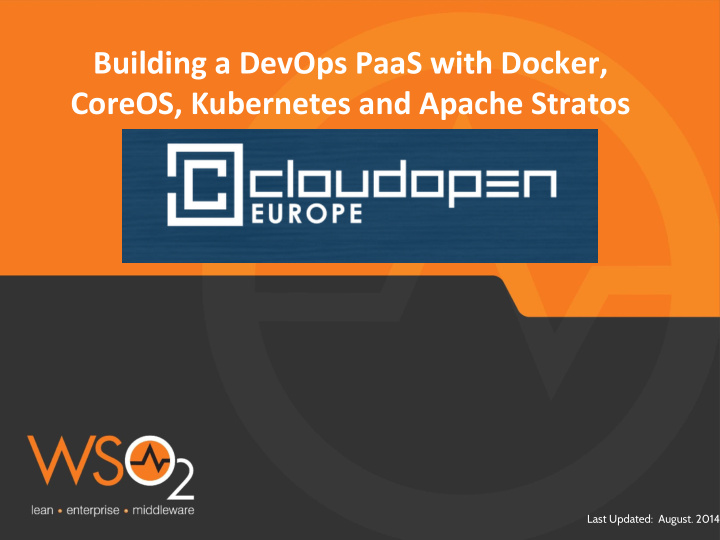 building a devops paas with docker coreos kubernetes and