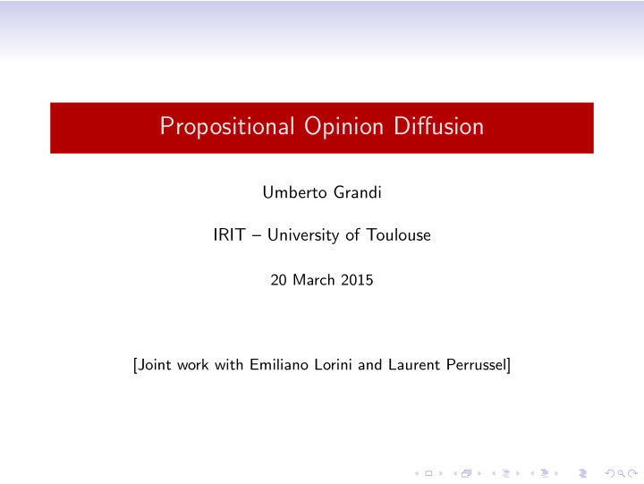 propositional opinion diffusion
