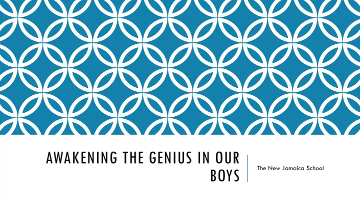 boys issues that contribute to poor performance