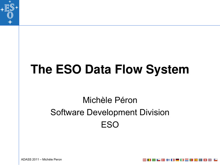 the eso data flow system