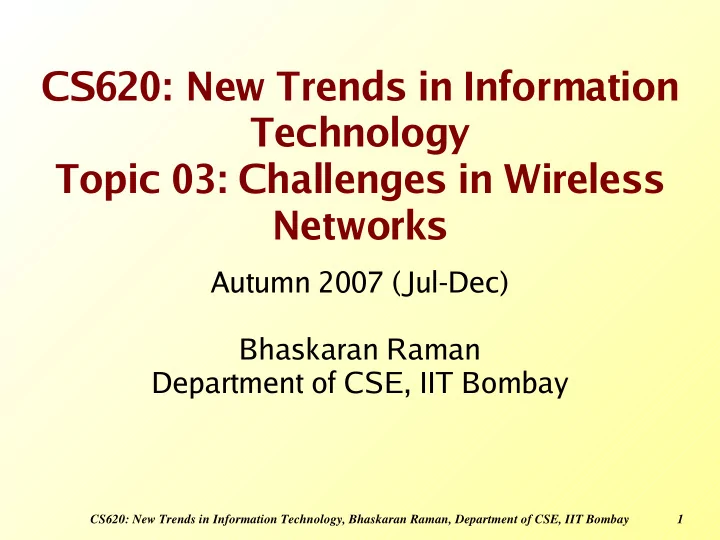 cs620 new trends in information technology topic 03
