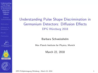 Understanding Pulse Shape Discrimination in  Schweisshelm  Germanium Detectors: Diffusion Effects