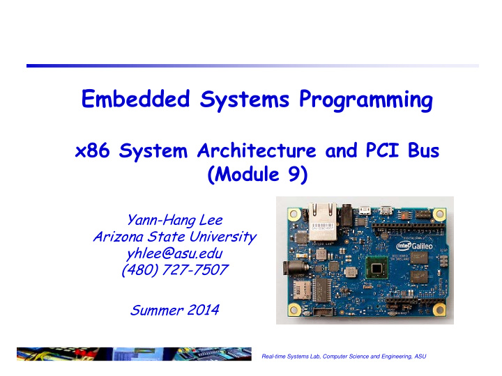 embedded systems programming