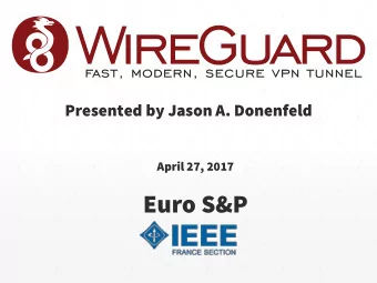 Euro S&amp;P  Who  Who Am I?  Am I?  Jason Donenfeld, also known as zx2c4 , no academic