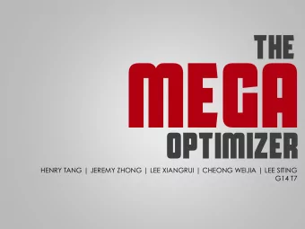 MEGA  OPTIMIZER  HENRY TANG | JEREMY ZHONG | LEE XIANGRUI | CHEONG WEIJIA | LEE SITING  G14 T7