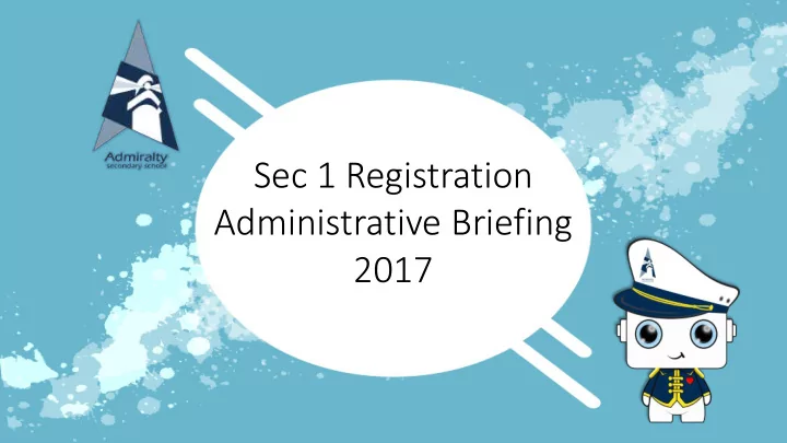 sec 1 registration