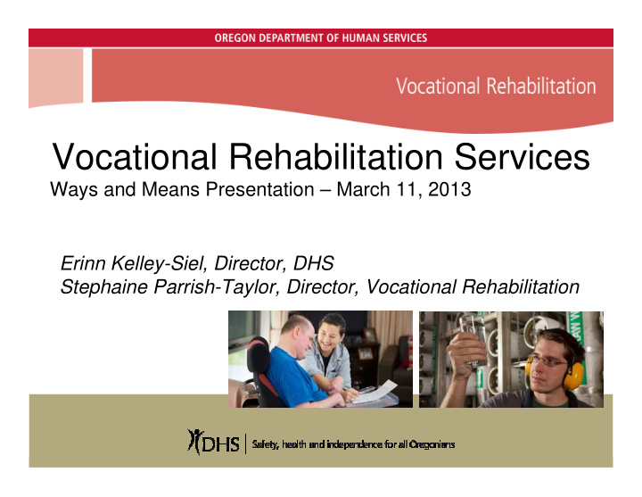 vocational rehabilitation services