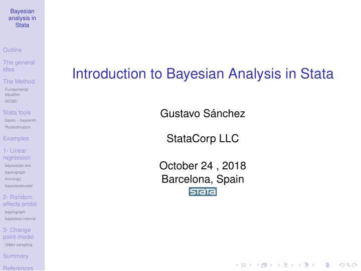 introduction to bayesian analysis in stata