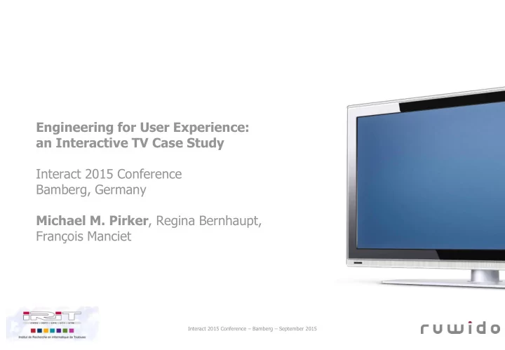 interact 2015 conference bamberg germany michael m pirker