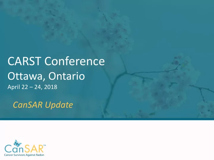 carst conference