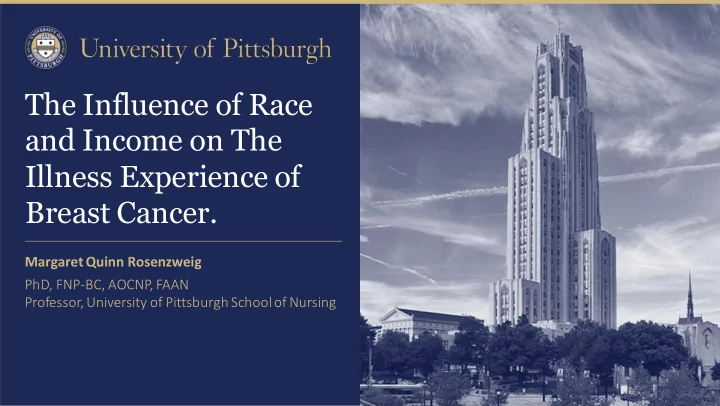 the influence of race and income on the illness