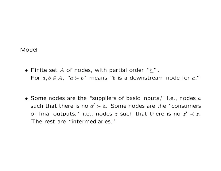model finite set a of nodes with partial order for a b 2