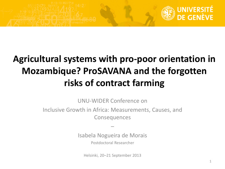 agricultural systems with pro poor orientation in