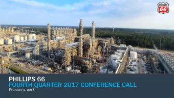 FOURTH QUARTER 2017 CONFERENCE CALL  February 2, 2018  CAUTIONARY STATEMENT  This presentation