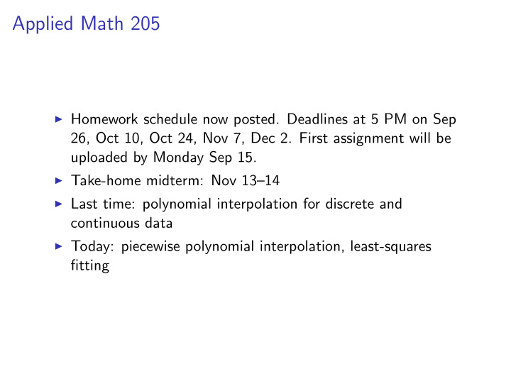 applied math 205