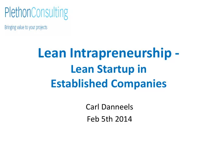lean intrapreneurship