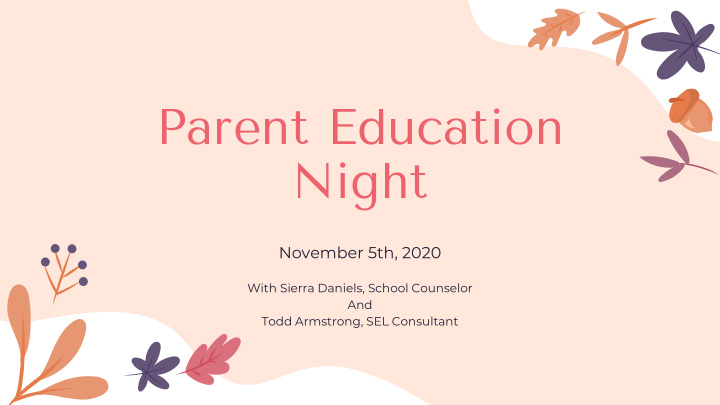 parent education night