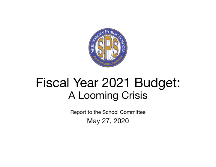 fiscal year 2021 budget
