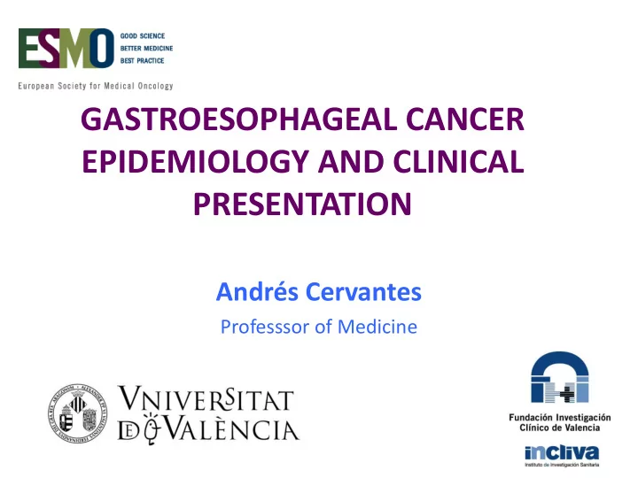 epidemiology and clinical