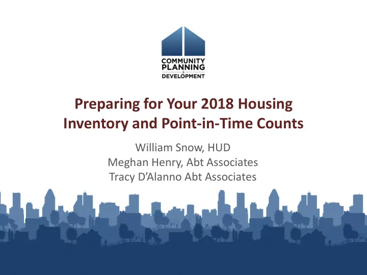 preparing for your 2018 housing inventory and point in