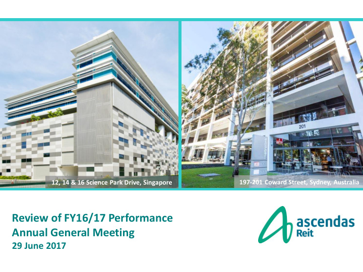 review of fy16 17 performance annual general meeting