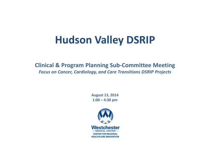 hudson valley dsrip
