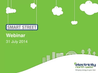 Webinar  31 July 2014  1  Webinar  Cara Blockley  Low Carbon Projects Manager  2  Webinar format