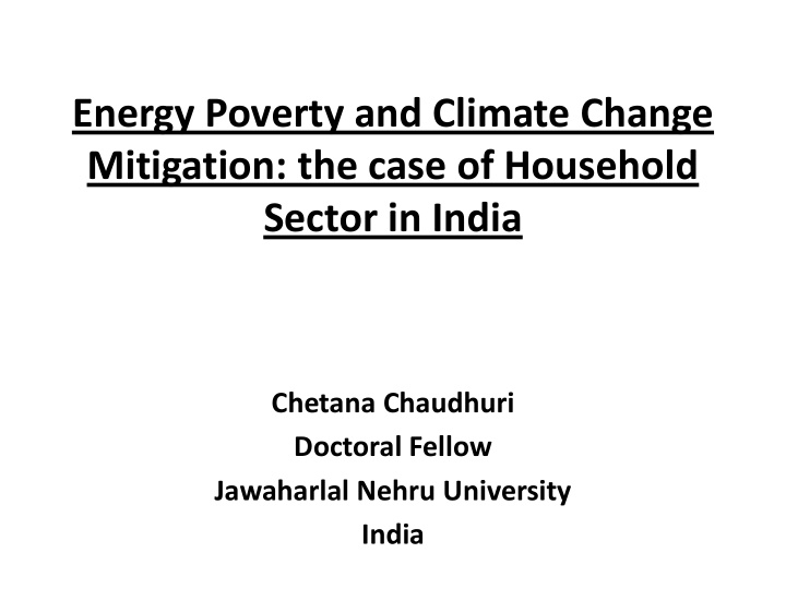 energy poverty and climate change mitigation the case of