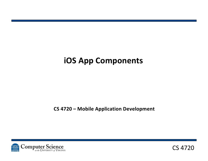 ios app components
