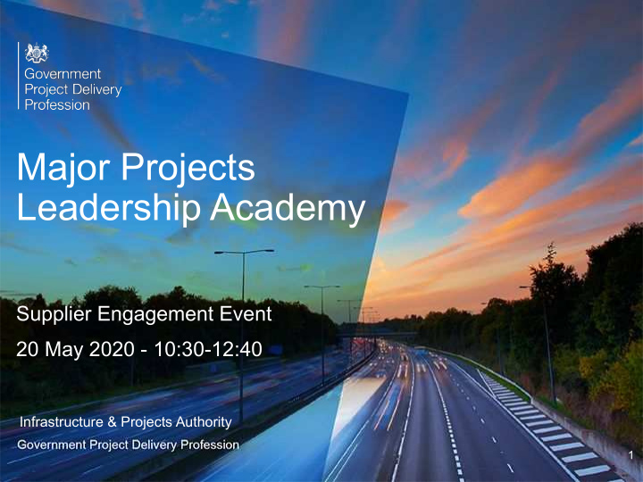 major projects leadership academy
