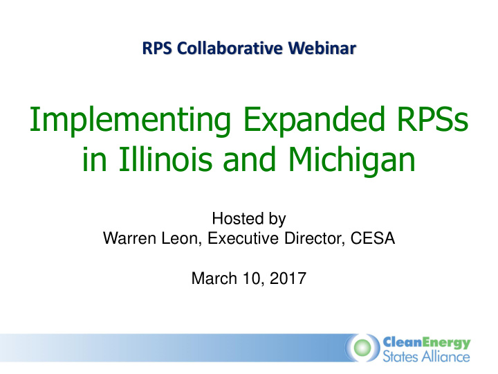 implementing expanded rpss
