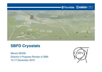 SBFD Cryostats  Marzio NESSI  Directors Progress Review of SBN  15-17 December 2015  Who Am I