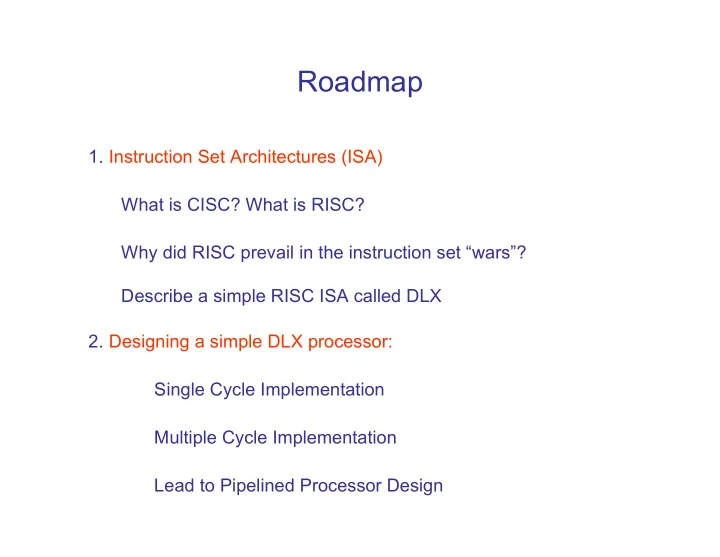roadmap
