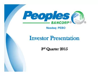 Investor Presentation  Investor Presentation  Investor Presentation  Investor Presentation