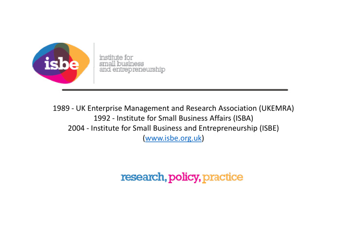 1989 uk enterprise management and research association