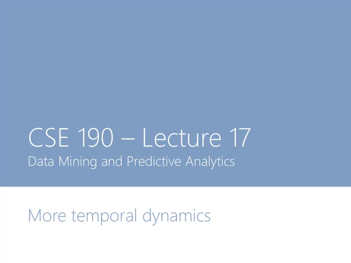 cse 190 lecture 17