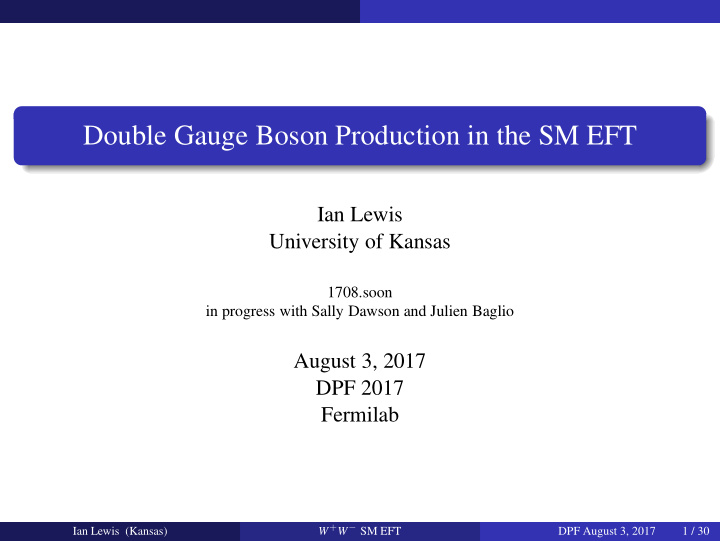 double gauge boson production in the sm eft