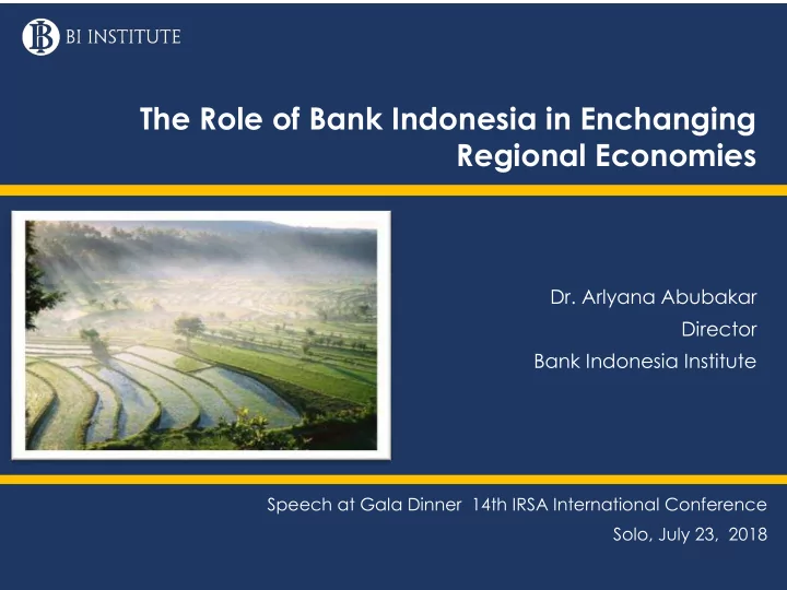 regional economies