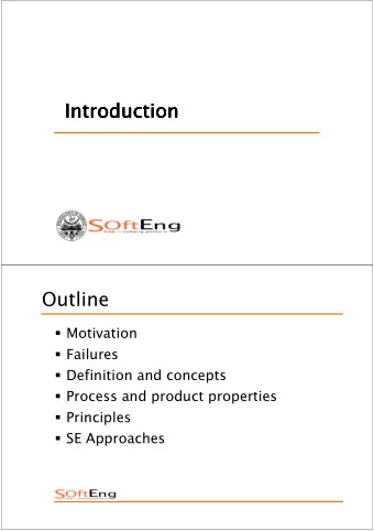 Introduction  Introduction  Introduction  Introduction  Outline  Motivation  Failures