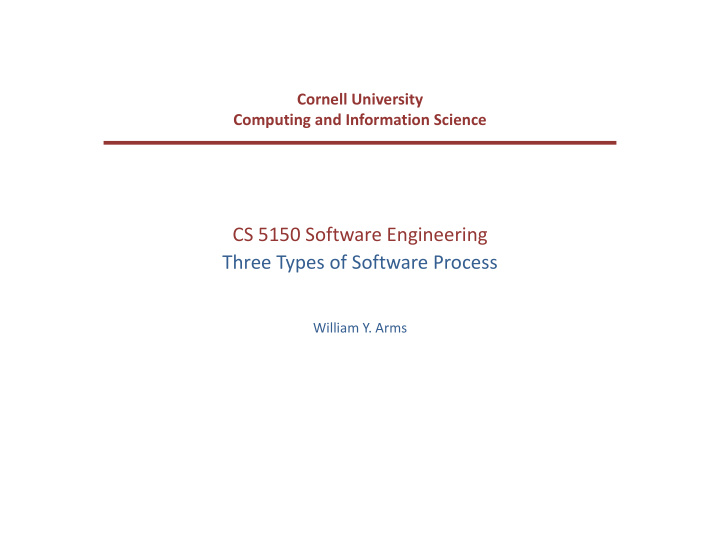 cs 5150 software engineering three types of software