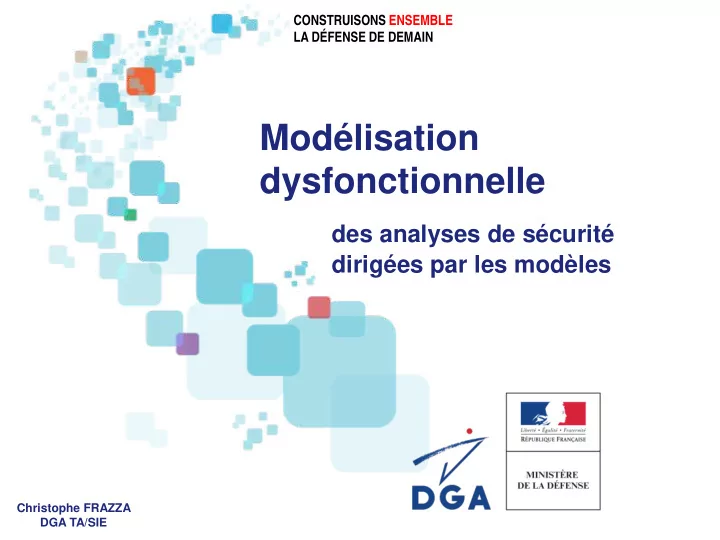mod lisation dysfonctionnelle