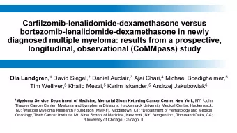 Carfilzomib-lenalidomide-dexamethasone versus  bortezomib-lenalidomide-dexamethasone in newly