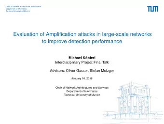 Evaluation of Amplification attacks in large-scale networks  to improve detection performance