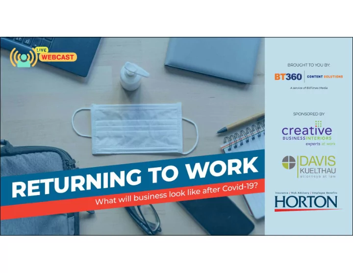webinar title our moderator