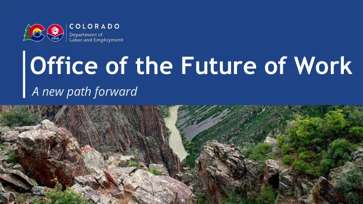 office of the future of work