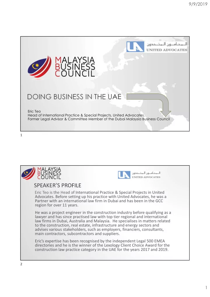 doing business in the uae