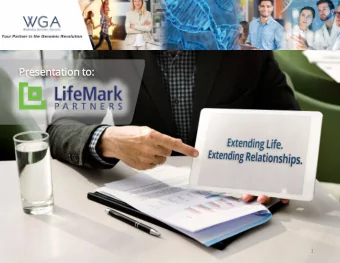 Presenta  tati  tion to:  o:  1  Our  Our Missi  ssion  To m  make g  geno  enomic t  tes  esting